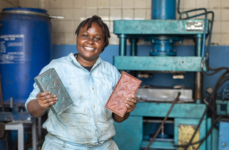 Bricks made of Recycled Plastic